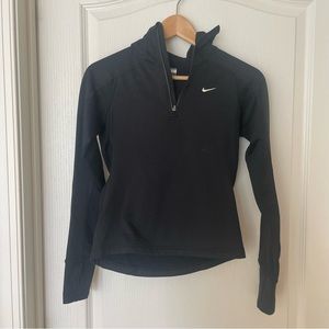 Nike fleece hooded half-zip pullover
